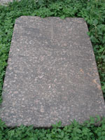 Родинний цвинтар Бруніцьких: намогильна плита